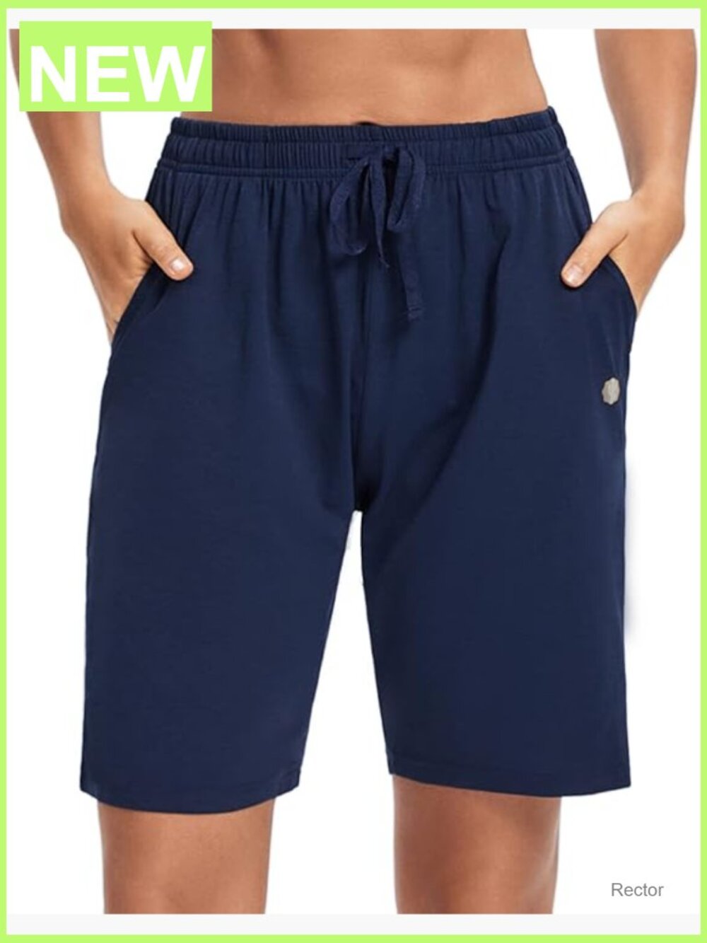 Women's Bermuda Shorts with Pockets 10-Inch Inseam Athletic Yoga Walking